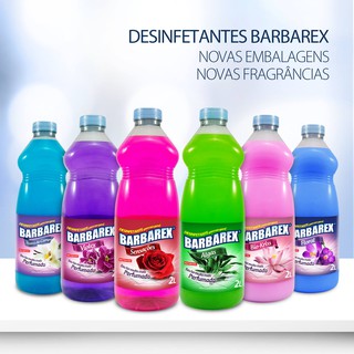 2 Litros Desinfetante Bactericida Barbarex - 10 Fragâncias P/ Escolha (1)
