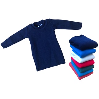 kit com 3 básica cacharrel blusa de lã bebe infantil tricot