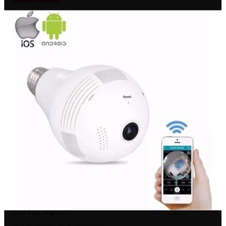 Camera Ip Seguraca Lampada Vr 360 Panoramica Espia Wifi V380 Proteção Monitoramento Promoção (1)