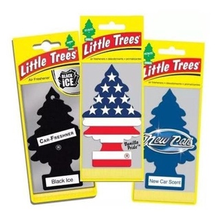 OHF-Aromatizante Little Trees Cheirinho para carros e ambientes Vanilla Pride Black Ice e outros
