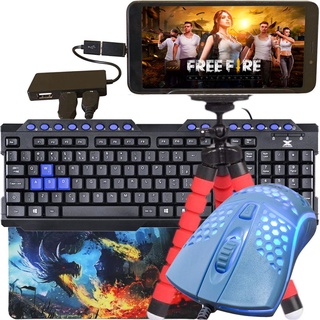 Kit Gamer Mobilador Teclado + Mouse Gamer RGB + Mouse Pad Speed Completo (7)