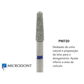 Broca Dimantada PM 720 Microdont Original Para Alongamento de unhas de gel fibra de vidro acrygel profissional (1)