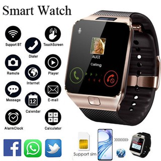 VAORLO DZ09 Smart Watch Clock Support TF SIM Camera Men Women Sport Bluetooth Camera Wristwatch