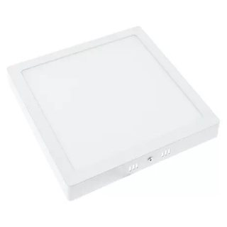 Painel Led Plafon 25W Quadrado Sobrepor/embutir 6500k Branco Frio Bivolt+ drive LED+ Kit fixação