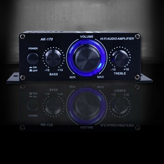 Amplificador De Áudio Estéreo De 400 W, Hifi Amplificador De Potência Digital Rádio Fm Microfone Carro Casa Luz Led Azul Mini Amplificador De Baixa Distorção De Alta Qualidade Som. Creat3C (6)