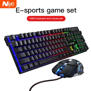 Niye Conjunto De Teclasdo E Mouse Retroiluminado Colorido, Tr S Cores, Adequado Para Computadores Desktop E Notebooks