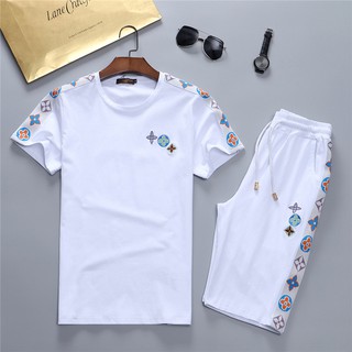 Lv Camiseta De Algodão Estampada Louis Vuitton Desenho Npw-Usa Kit Oficina Fashion
