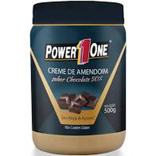 Creme de Amendoim Chocolate Tradicional 50% 500g - Power one