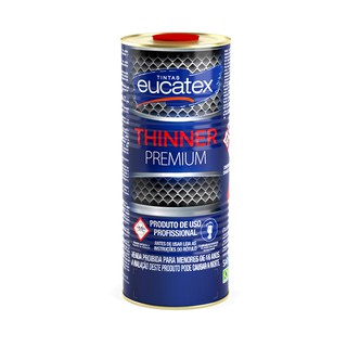 Thinner 9800 / 9100 solvente de tinta e limpeza 900ml eucatex