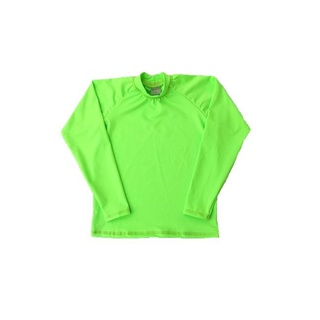 Camiseta Manga Longa com Proteção Solar UV 50+ Infantil Verde Neon
