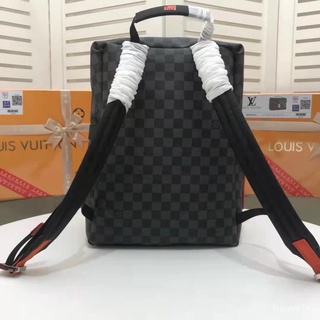 mochila LV Balcões de luxo Mochila masculina LV original autêntica da Louis Vuitton N40157Design De Moda CZQp
