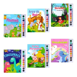 Kit Livros de Pintar (6 Livros Infantis)