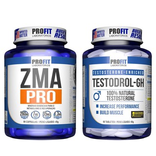 Combo Testodrol Gh 60 Tabletes + Zma Pro 90 Cápsulas - ProFit