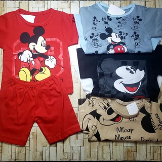 Conjunto Bebê Mickey Camiseta + Shorts