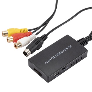 Svideo Adaptador Conversor Plug And Play RCA Para HDMI-compatible (3)