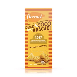 Tablete Coco com Abacaxi Zero Açúcar (3un. 20g) - Flormel