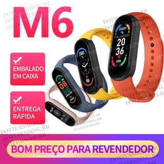 Novo Pulseira Smart Produto M6 Smartwatch Com Mostrador De Rel Gio Personalizado / Ip67 Prova D 'Gua (1)