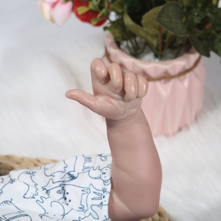 takewooz 48cm Realistic Doll Soft Silicone Vinyl Sleeping Baby Boy Closed Eyes Lifelike Birthday Gift Toy (6)