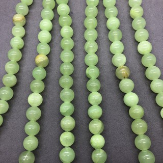 Verde Jade Chalcedônia Contas De Pedra Redonda 4-12mm Gemstone Soltos Spacer Jóias Diy (4)