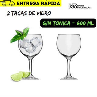 Kit 2 Taças de Vidro Gin Tônica 600ml - Nadir Figueiredo
