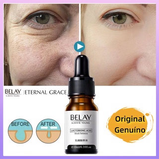 [Promoção] Belay serum Lactobônico Ácido Sérum Facial Anti-Envelhecimento Essência De Poros Instantâneo/ Anti-Idade / Rugas / Hidratante 10ml