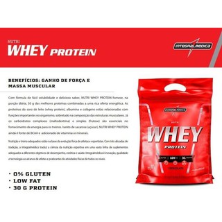 Nutri Whey Protein Isolado e concentrado integralmedica Hipercalorico Pote ou Refil 900g (6)