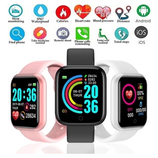 Smartwatch Y68/D20 Relógio Inteligente Varias Cores Com Monitor Cardíaco Bluetooth USB / Coloca foto na tela