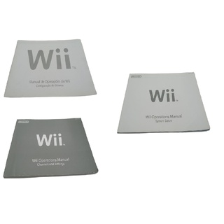 Kit Manuais Original Nintedo Wii Envio Rapido!