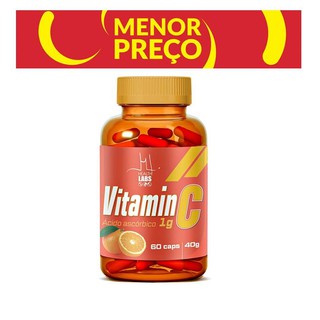 Vitamina C 1g Com 60 Caps - Suplemento Imunidade