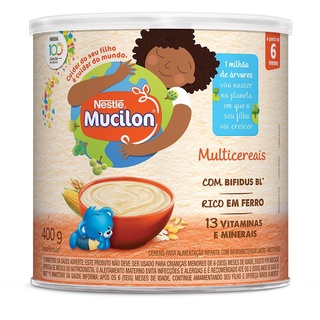 Mucilon Multicereais Cereal Infantil Nestlé 400g