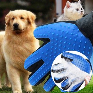 Luva Nano Magnético Tira Pelos Escova Pets Cães Gatos - Luva tira pelo SÓ TEMOS A VERMELHA - MÃO DIREITA (3)