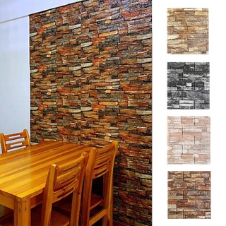 【Promoção】 Papel de parede de fundo com textura de tijolo 3D DIY Espuma autoadesiva à prova d'água XPE Adesivo (5)