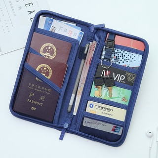 Carteira Para Passaporte De Viagem E Documentos / Estojo Organizador Com Zíper