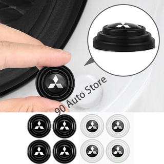 4pcs Modified Car Door Shock Absorber Auto Hood Trunk Thickening Silent Rubber Gasket Shockproof Cushion Sticker for Mitsubishi ASX Outlander Lancer Pajero Eclipse