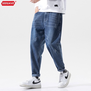◎ Calça Jeans Masculina Tendência Folgada E Confortável Para Primavera Outono