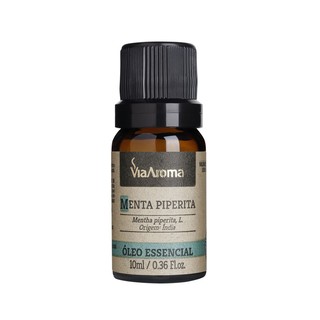 Óleo Essencial Menta Piperita Peppermint 10ml Via Aroma - Aromaterapia