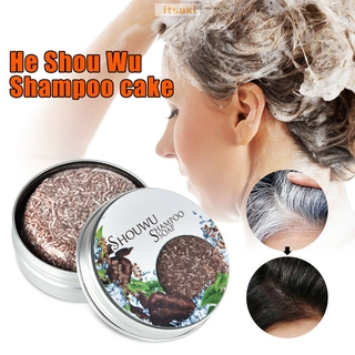 Grey Reverse Shampoo Bar Polygonum Multiflorum Essence Hair Darkening Shampoo Soap