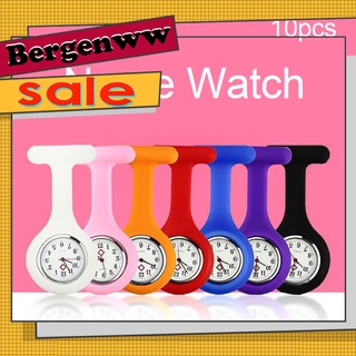 Bergenww_my Relógio De Pulso De Quartzo Com Pulseira De Silicone Bolso Para Médico/Enfermeira