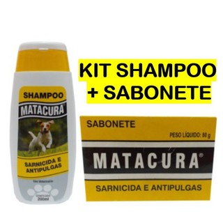 Sabonete Matacura Sarnicida e Anti-Pulgas 80g + Shampoo Matacura Sarnicida e Anti-Pulgas 200ml Pet