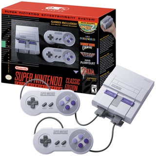 Mini Console Super Nintendo Classic Edition + 2 Controles + 21 Jogos (Digitais) Original