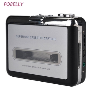 Pobe Usb Cassete Player Fita Para Pc Velho Cassete Para Mp3 Conversor De Formato De Gravador De Áudio Captura Walkman Com Auto Reverso