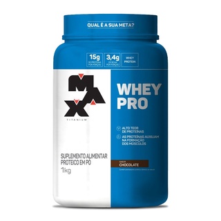 Whey Protein Pro 1kg Concentrado - Max Titanium wey way proten whay