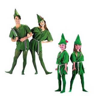Sireland Fantasia Infantil De Saint Patrick's Day Adult Male Peter Pan Robin Hood/Roupa Verde/Elf/Cosplay (1)