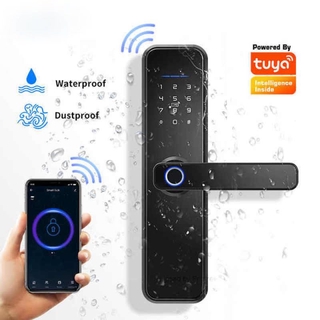 Tuya WiFi App Inteligente Fechadura Da Porta Biométrica Digital (1)