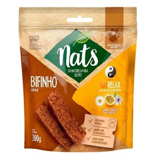 Bifinho Petisco Natural Super Premium Natrelax Cães - Nats (300g)