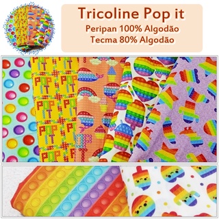 Tricoline Pop it 25x140 100% Algodão e Misto