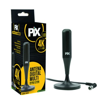 Antena Digital Pix Interna/externa 4k Ultra Hd Cabo 1.8m - 1 ano garantia (4)