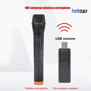 Microfone Sem Fio Uhf 3.5mm 6.35mm Karaoke Mic Com Receptor Usb