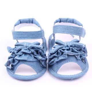 Verão Bebê Menina Sandálias Da Moda Sapatos De Bebê Arco Sandálias De Algodão Menina Prewalker Sapatos Fundo Macio