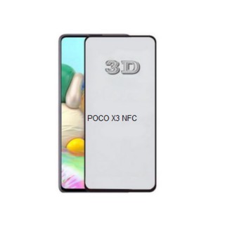 Película Vidro 3d Xiaomi Poco X3 NFC Full Cover Cobre tela toda Borda Preta